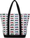 Icecream Multicolor Running Dog Tote In White