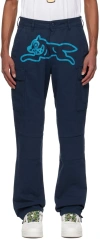 ICECREAM NAVY RUNNING DOG CARGO PANTS