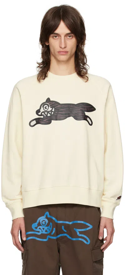 Icecream Off-white Woodgrain Running Dog Sweatshirt In Ecru