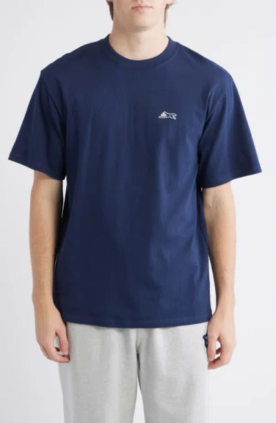 Icecream Outline Graphic Oversize T-shirt In Blue