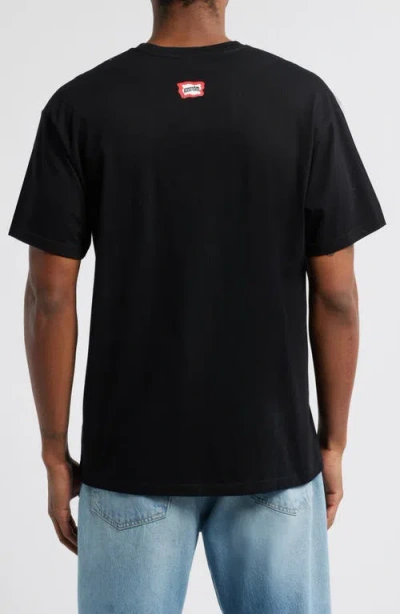 Icecream Outline Logo Graphic T-shirt In Black