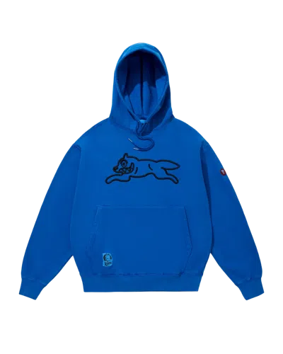 Icecream Kids' Overdyed Hoodie Running Dog In Blue