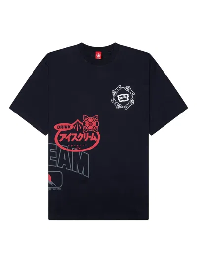 Icecream Overlay Graphic-print T-shirt In Black