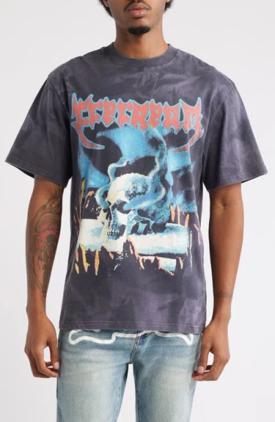 Icecream Oversize Stone Cold Graphic T-shirt In Multi