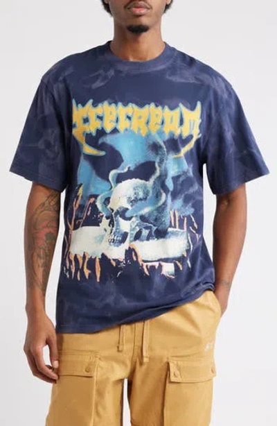 Icecream Oversize Stone Cold Graphic T-shirt In Transparent