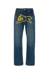 Icecream Running Dog Brand-print Straight-leg Jeans In Blue