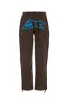 Icecream Mens Brown Running Dog Brand-print Straight-leg Regular-fit Cotton Trousers In Brown