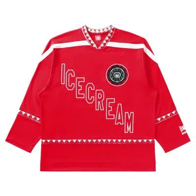 Pre-owned Icecream Party On Jersey 'goji Berry' | Red | Men's Size Xl