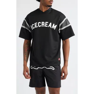 Icecream Pass Graphic T-shirt In Black