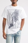 Icecream Pasta Cotton Graphic T-shirt In White