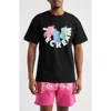 Icecream Pieces Graphic T-shirt In Black