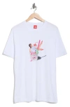 Icecream Pin-up Graphic T-shirt In White