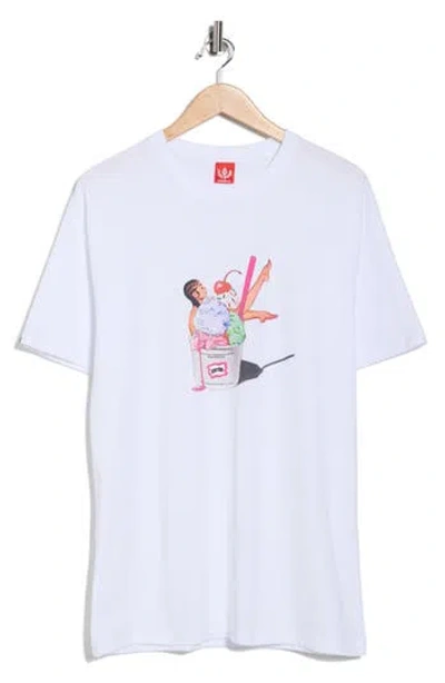 Icecream Pin-up Graphic T-shirt In White