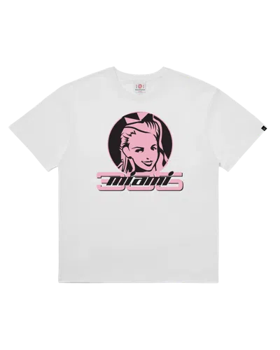 Icecream Kids' Pink Badge Tee In White