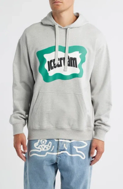 Icecream Play Graphic Hoodie In Gray