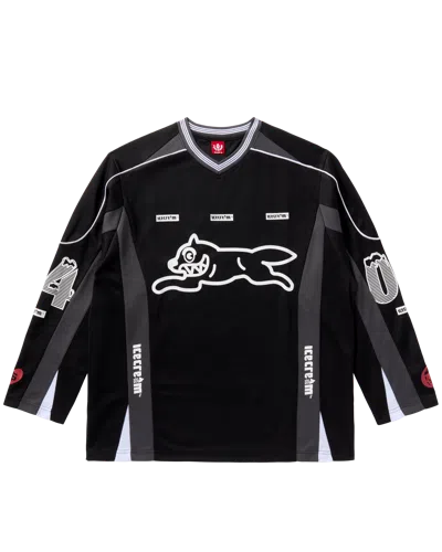 Icecream Kids' Play Jersey Ls Knit In Black