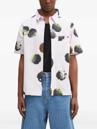 Icecream -print Shirt In Multi