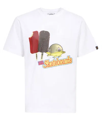 Icecream Printed Cotton T-shirt In White