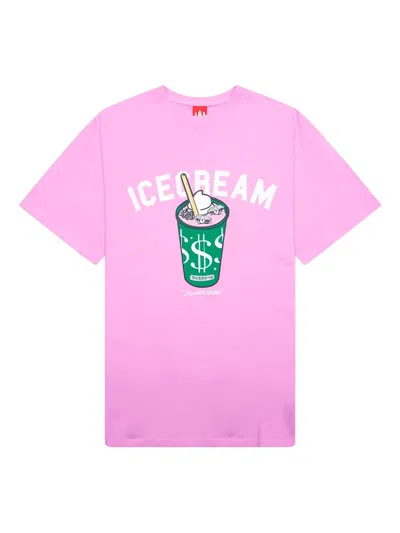 Icecream Printed Short-sleeve T-shirt In Pink