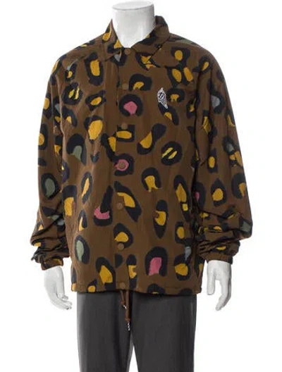 Pre-owned Icecream Printed Utility Jacket In Brown