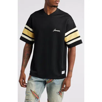 Icecream Propel Mesh V-neck Graphic T-shirt In Black