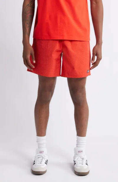 Icecream Pyramid Nylon Shorts In Fiery Red