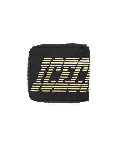 Icecream Kids'  Racing Nylon Wallet In Black