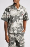 Icecream Recon Crop Camp Shirt In Wind Chime