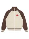 Icecream Reglan-sleeve Embroidered Jacket In Brown