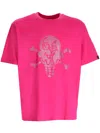 Icecream Rhinestone Cones & Bones T-shirt In 粉色