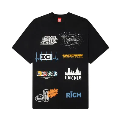 Pre-owned Icecream Rich Short-sleeve Knit Tee 'black' | Men's Size L