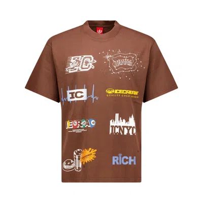 Pre-owned Icecream Rich Tee 'chestnut' | Brown | Men's Size Xxl