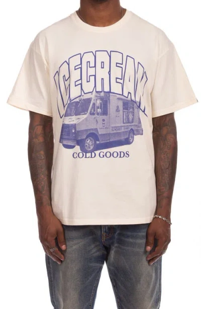 Icecream Ride Cotton Graphic T-shirt In Black