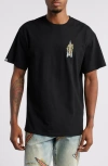 Icecream Rocket Boy Cotton Graphic T-shirt In Black