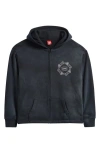 Icecream Rotation Cotton Hoodie In Black