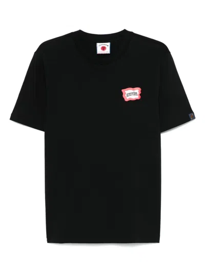 Icecream Roundabout Cotton T Shirt In Black