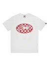 Icecream Checker Running Dog T-shirt In White