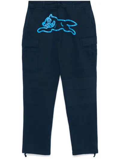Icecream Running Dog Cargo Trousers In Navy