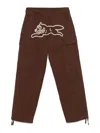 Icecream Running Dog Cargo Trousers In Brown