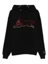 Icecream Running Dog Cotton Hoodie In Black
