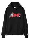Icecream Running Dog Cotton Hoodie In Black