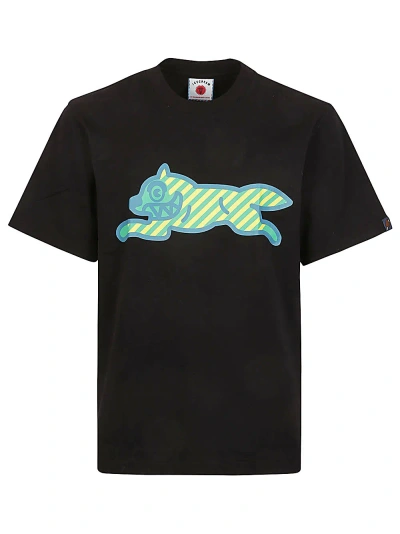 Icecream Running Dog Cotton T-shirt In Black