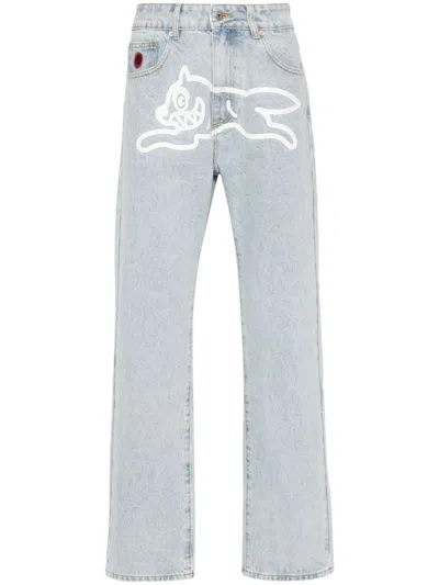 Icecream Running Dog Denim Jeans In Blue