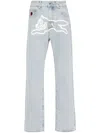 Icecream Sky Blue Running Dog Denim Jeans In Blue