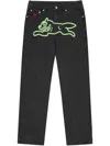 Icecream Running Dog Denim Jeans In Black