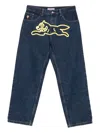 Icecream Running Dog Denim Pants In Blue