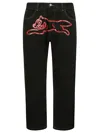 Icecream Black Running Dog Double Scoop Jeans In Black