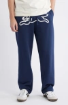 Icecream Running Dog Drawstring Sweatpants In Blue