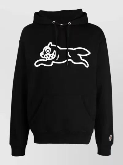 Icecream Running Dog Graphic Hooded Sweatshirt In Black