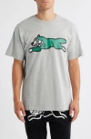 Icecream Running Dog Graphic T-shirt In Gray